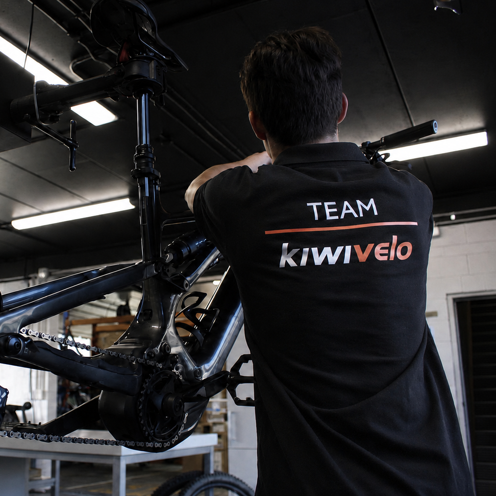 Kiwivelo bike workshop servicing