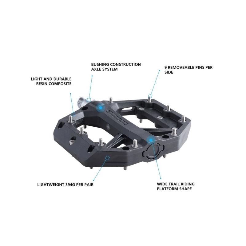 Shimano PD-GR400 Flat Platform Pedals – product image 2