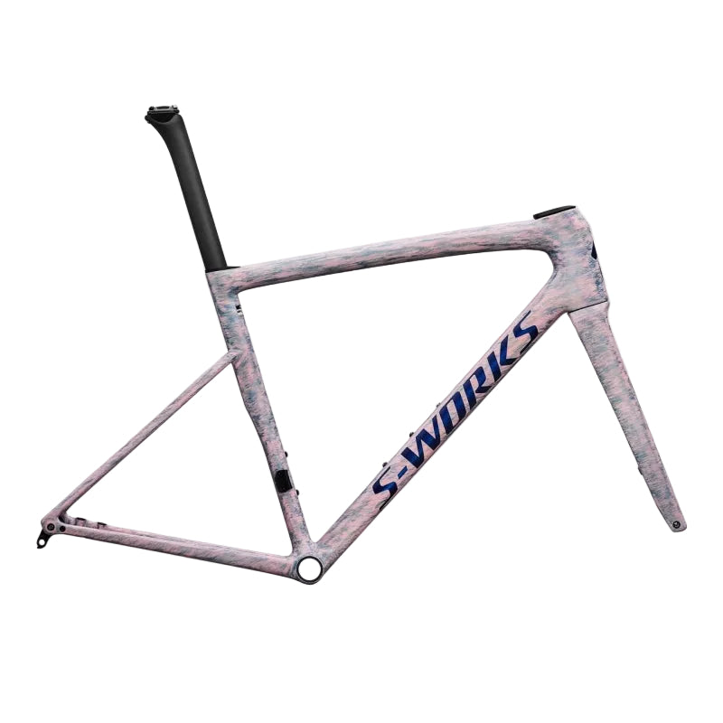 Specialized S-Works Tarmac SL8 Frameset - Gloss Dolomite Metallic / Directional Brush / Blue Majesty Metallic